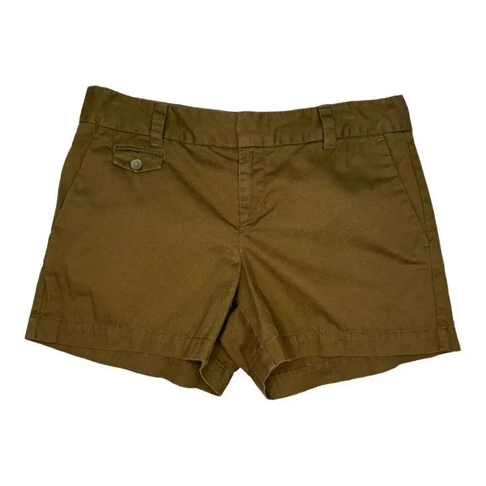 Ann Taylor LOFT Women’s Size 4 Greenish Brown Marisa Twill Shorts